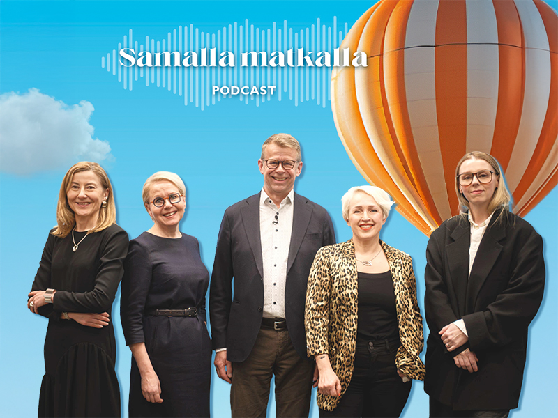 Administer Groupin Samalla matkalla -podcastin naistenpäivän erikoisjakson esiintyjät