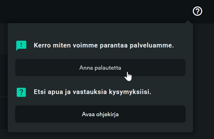 Anna palautetta ja osallistu kehittämiseen